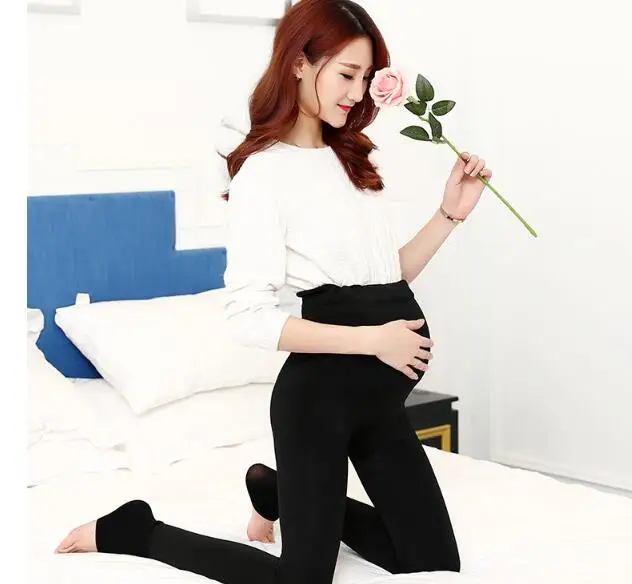 Новые весенне-зимние брюки для беременных с высокой талией повседневные Модные |