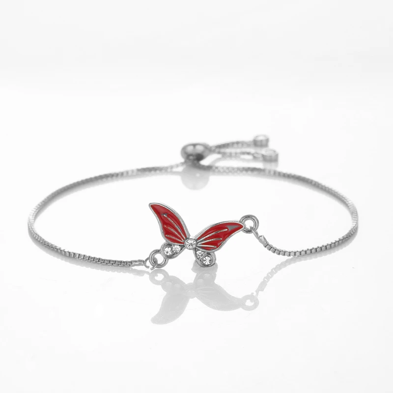 Summer Fashion Glamour Gold Bracelet Black White Red Pink Butterfly Adjustable Lady Cute Animal Wholesale | Украшения и