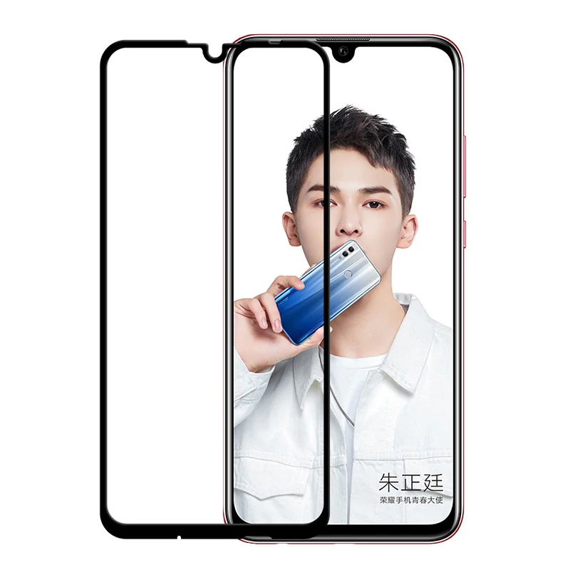 Полное покрытие Защитное стекло для Huawei Honor 10 lite легкое экрана закаленное hua wei honer