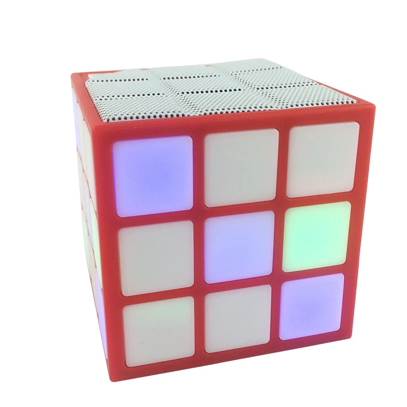 Новый Bluetooth динамик в виде Куба Rubik креативный Красочный светодиодный мини
