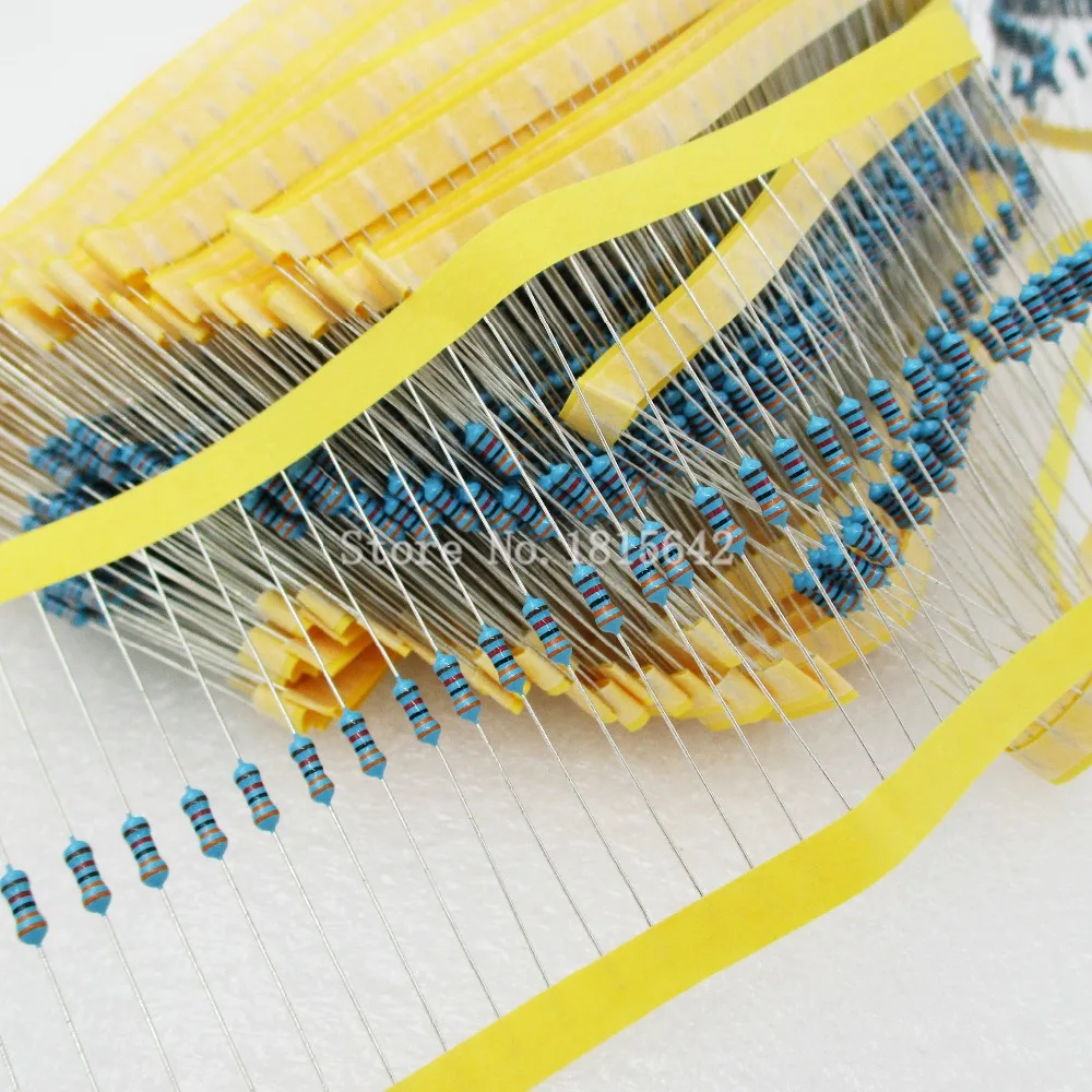100PCS 1/4W 1M ohm resistor +/- 1% 1/4w R Metal Film Resistors / 0.25W Watt color ring resistance Carbon | Электронные