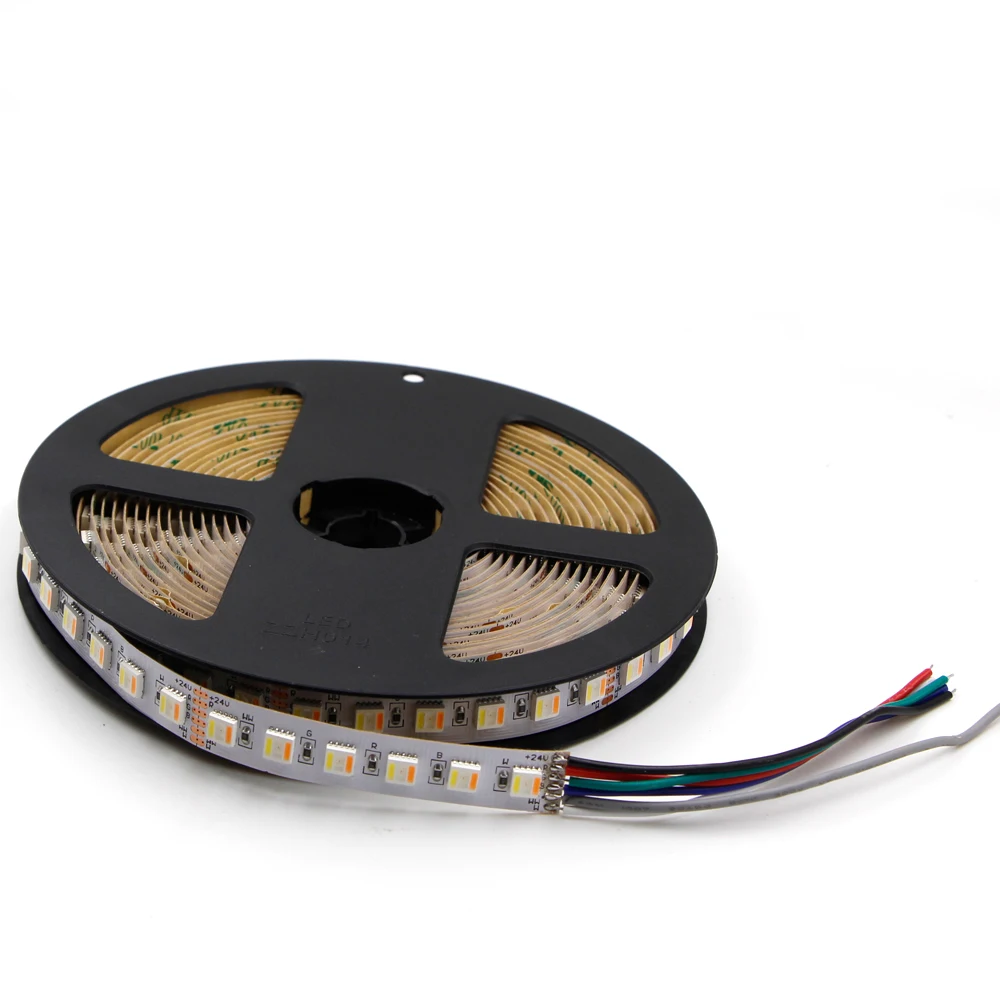 Светодиодная гибкая ленсветильник 5 м RGB + CCT RGBW 5050 60 светодиодов/м 96 12 в 24 В 1 с