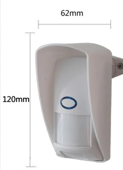 PSCBT Gardening Wireless PIR Sensor 2pcs Long-Distance Waterproof Outdoor PIR Sensor Detector Home Safety Security Motion Sensor