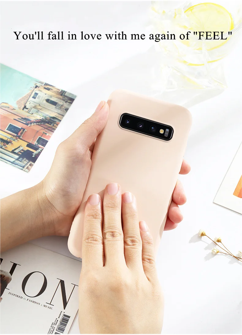 Жидкий силиконовый резиновый чехол для samsung Galaxy A10 A20 A30 A50 A70 A7 J4 J7 плюс M10 M20 Note 8 9 S10 Lite S8 S9 плюс S7