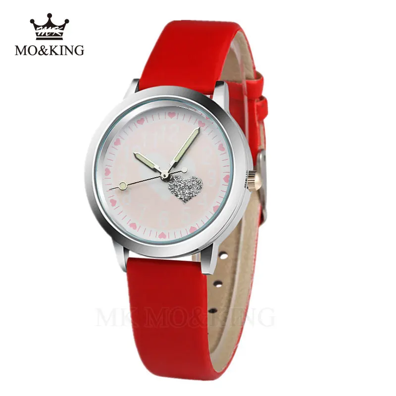 Горячая мультфильм Двойное сердце узор Дети Смотреть Мода Высокое качество
