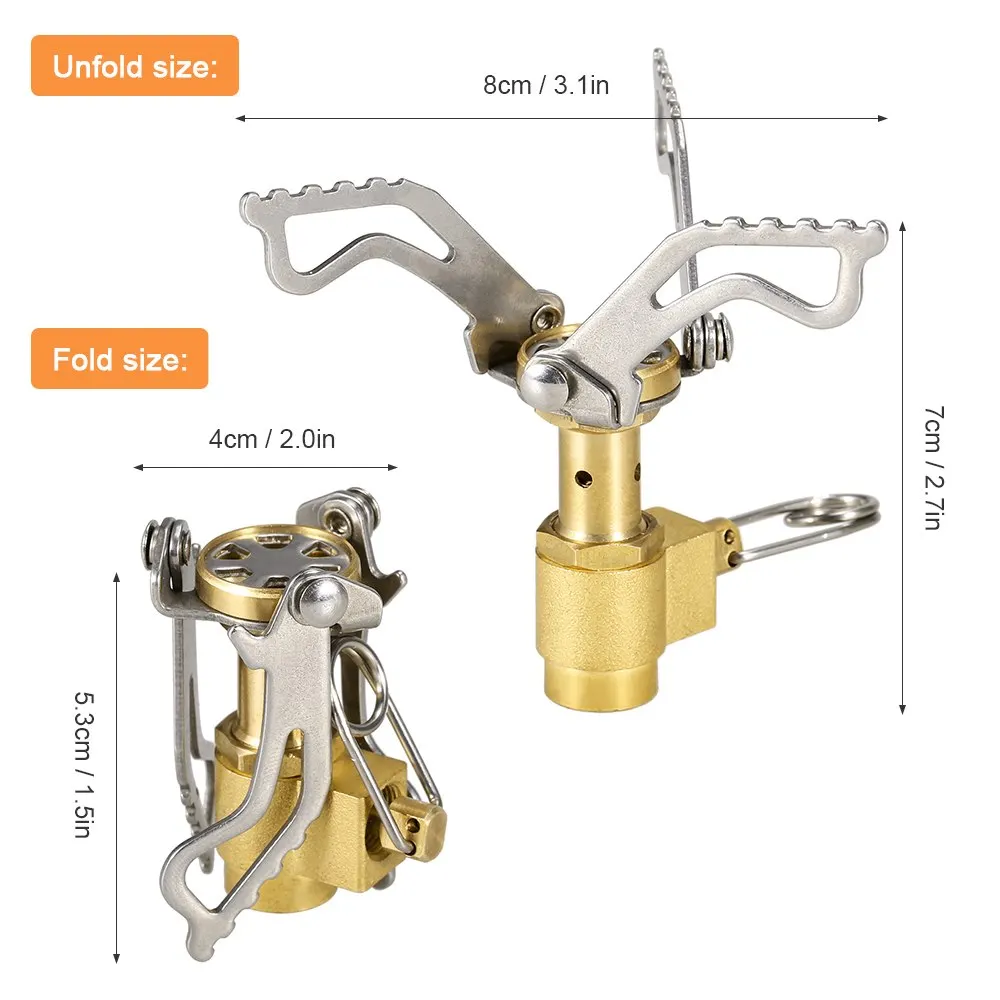 Ультралегкая уличная туристическая Портативная Складная газовая мини плита для