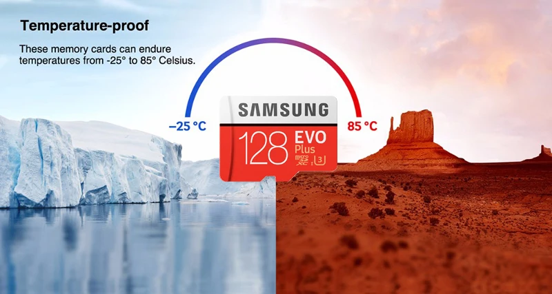 Карта памяти Samsung 32 Гб 64 Гб 128 ГБ SDHC/SDXC C10 TF флеш-карта UHS-I Class10 U3 карты Micro SD с адаптер для MicroSD