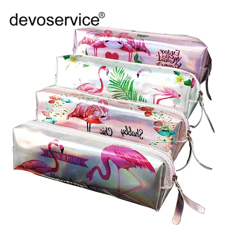 Новый красивый карандаш Kawaii Laser Pencilcase школьные принадлежности для ручек пенал