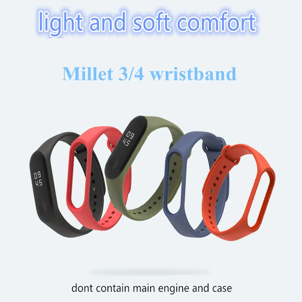 Mi band 4 ремешок силиконовый браслет для Xiaomi mi Band 3/4 красный браслет Смарт-браслет аксессуары ремешок и для mi Band 3/4