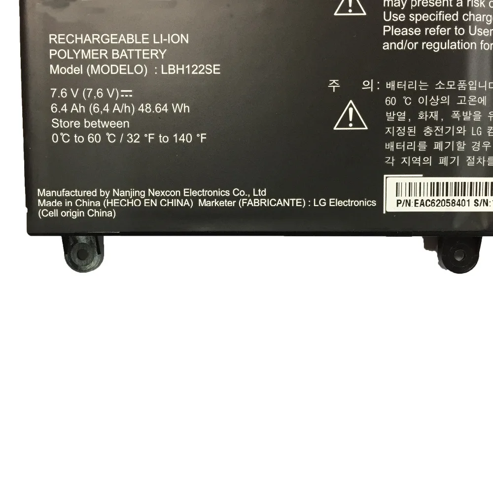 7 6 V 48.64WH новый оригинальный ноутбук Батарея для LG U460 G K.AH50K AH5DK M.AFB5L ультрабук