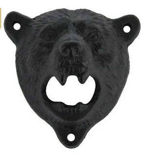 1 шт. Подвесной Настенный штопор из чугуна в форме медведя|mounted bottle opener|wall mounted