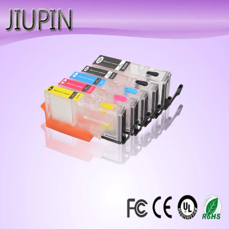 

JIUPIN 5pcs Refillable ink cartridge PGI-670XL CLI-671XL PGI-670 CLI-671 for Canon PIXMA MG5760 MG6860 TS6060 TS5060