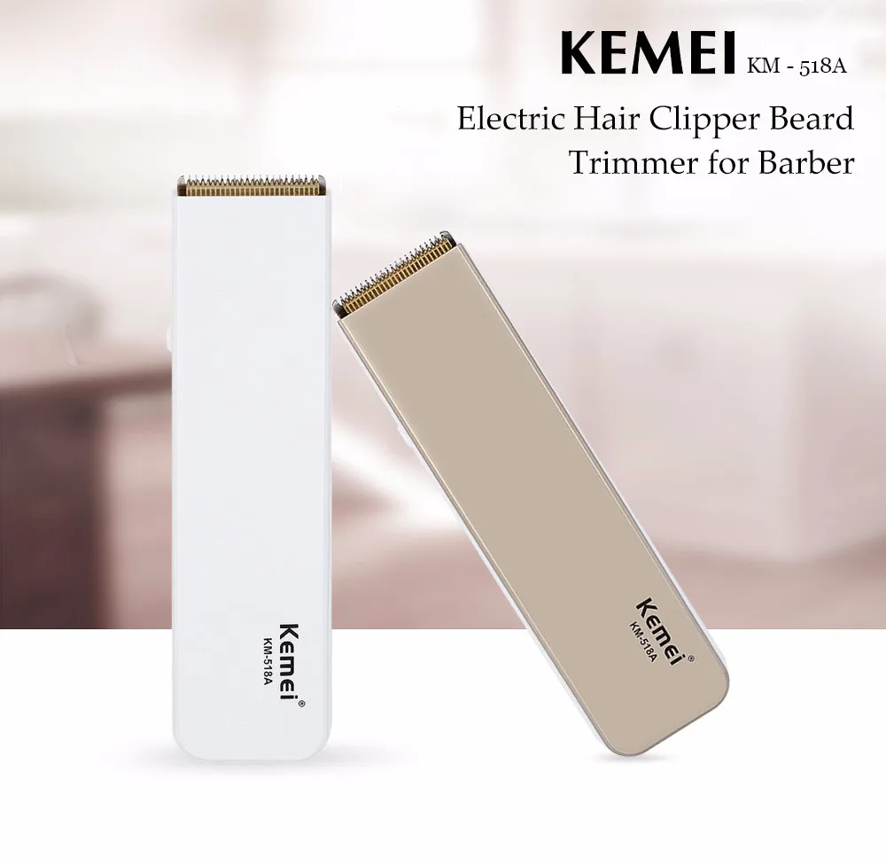 Kemei KM 518A профессиональная электрическая машинка для стрижки бороды Триммер