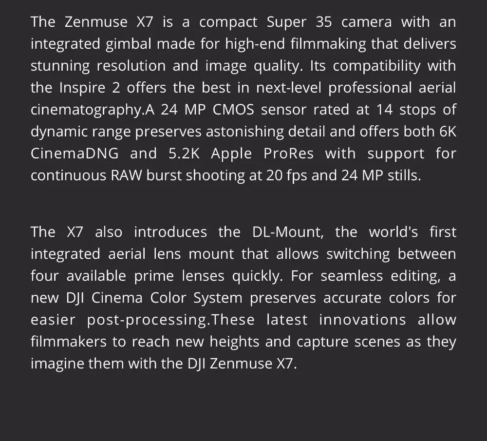 DJI ZENMUSE X7