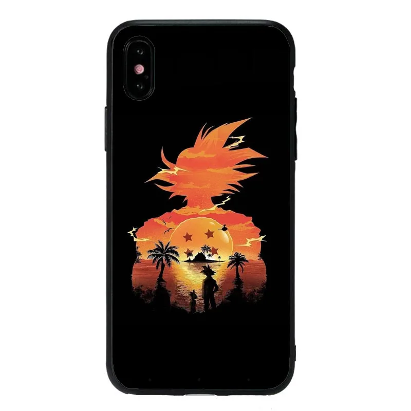 TPU Черный мягкий силиконовый чехол Dragon Ball Son Goku для iPhone 11 11Pro XS Max XR X 8 7 6 6S Plus 5 5S SE 8PIUS Coque Capa Shell - Цвет: TPU