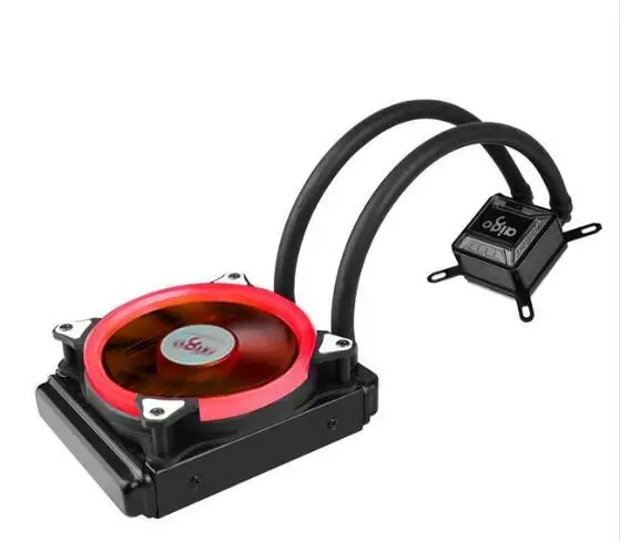 gules Aigo Aurora rainbow pc чехол, вентилятор для компьютера с водяным охлаждением, процессор, Встроенный кулер для охлаждения воды для LGA 775/115x/AM2/AM3/AM4 - Цвет лезвия: gules