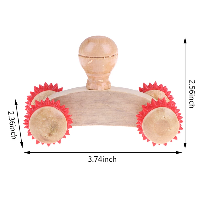 

1 шт., деревянный мини-ролик для массажа ног и спины