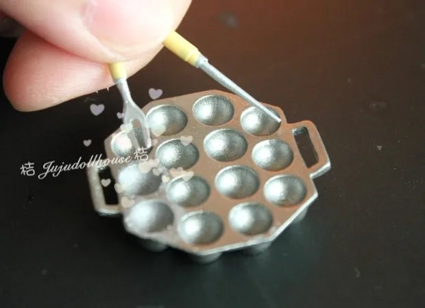 Милый мини 1:12 миниатюрный кукольный домик японский такояки осьминог гриль