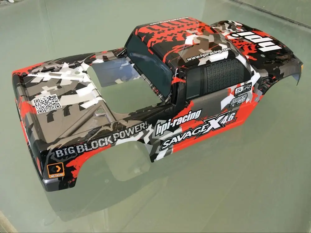 HPI 1/8 внедорожный монстр грузовик Окрашенный корпус для HPI SAVAGE 4,6