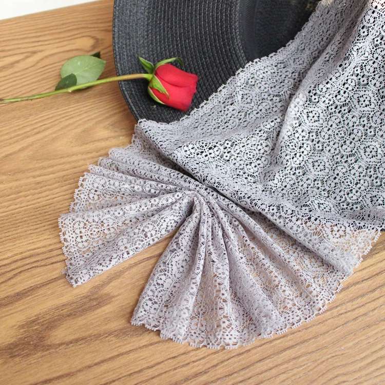 

2Meters/lot 22cm wide dreamy grey stretch lace cute skirt underwear lace decorative accessories X183