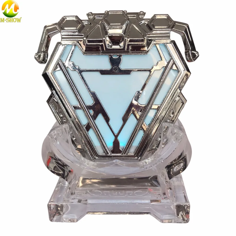 Мстители эндгам 1:1 Железный человек MK50 нано-костюм Arc Reactor светодиодный светильник экшн-фигурка Коллекция Модель игрушка включает дисплей стенд