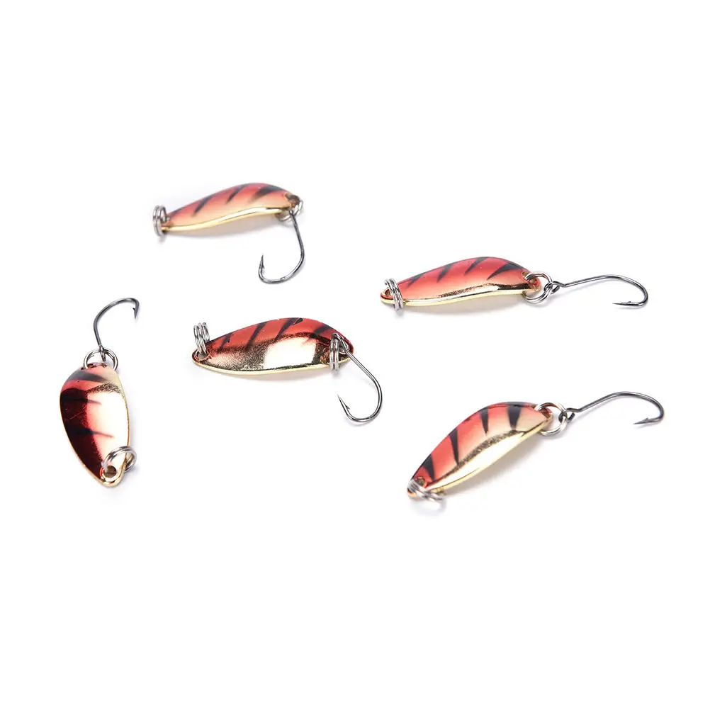 5 шт./лот новая металлическая рыболовная приманка ложка жесткая для рыбалки