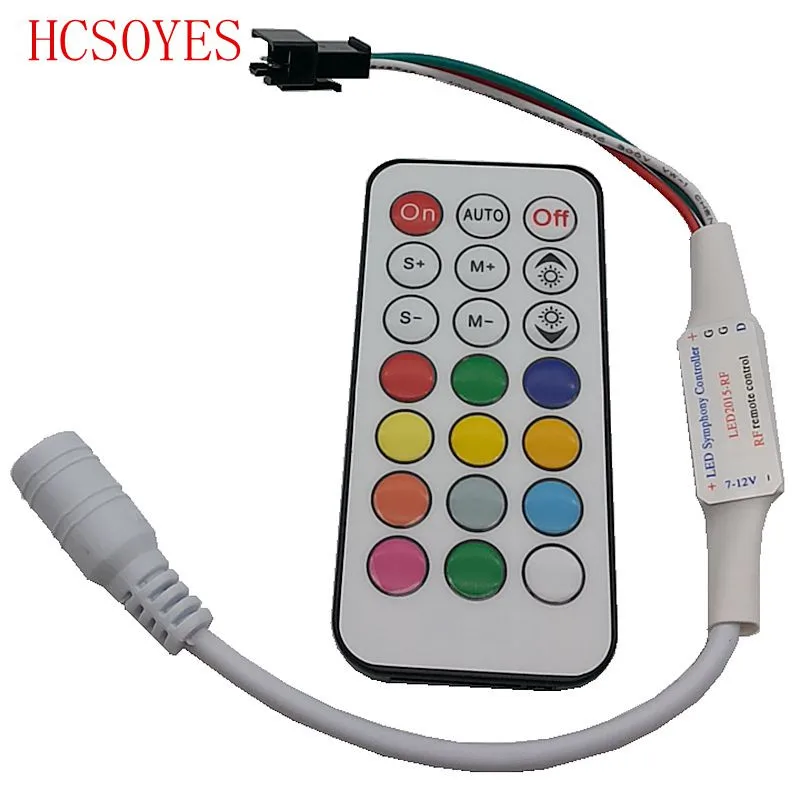 DC 5 24 в 21 ключ ИК RF пульт дистанционного RGB led контроллер для светодиодных пикселей