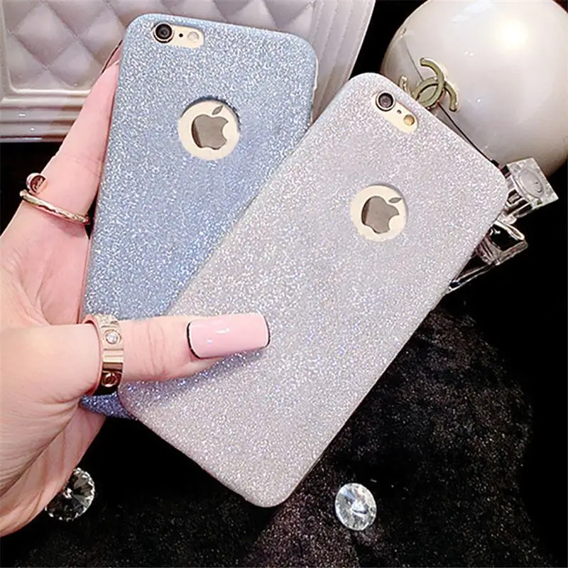 Блестящий Прозрачный мягкий ТПУ чехол для iPhone 7 8 Plus силиконовый 6 6s X XS XR MAX |