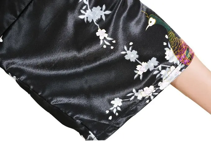 Новинка Цвет Черный Пикантные Мини платье Женская летняя обувь Банный халат