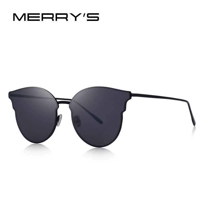 C01 Black MERRYS дизайн женский классический глаз кошки солнцезащитные очки УФ Защита S6322 - Цвет линз: C01 Black
