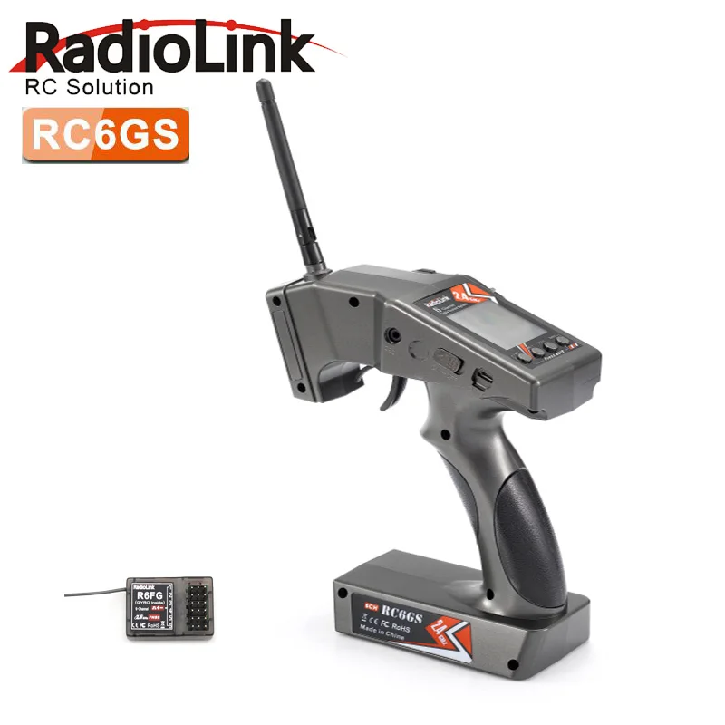 Фото Автомобильный контроллер RadioLink RC6Gs 2 4G 6-канальный передатчик + гироскоп R6FG внутри Автомобильный контроллер RadioLink RC6Gs 2 4G 6-канальный передатчик + гироскоп R6FG внутри