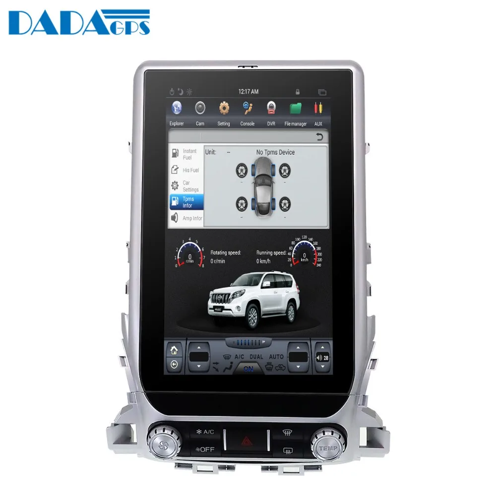 Автомобильный мультимедийный плеер Tesla style 13 6 дюйма Android радио для TOYOTA LAND CRUISER LC200