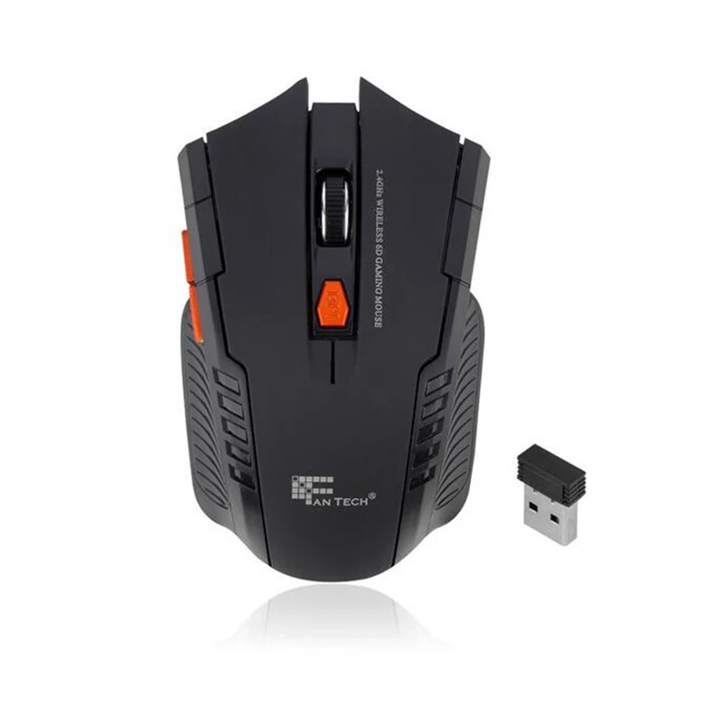 Черный Стиль для Fantech W529/W4 2,4 ГГц Беспроводная мышь уникальная 6 d игра, скайп, инженерия человеческого тела, офис мыши - Цвет: Черный