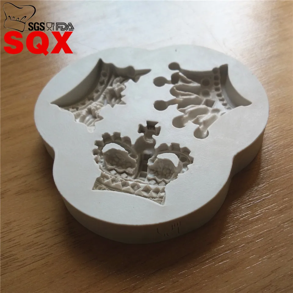 3 шт. силиконовые формы для выпечки в форме короны|soap moulds|fondant cake toolscake tools |