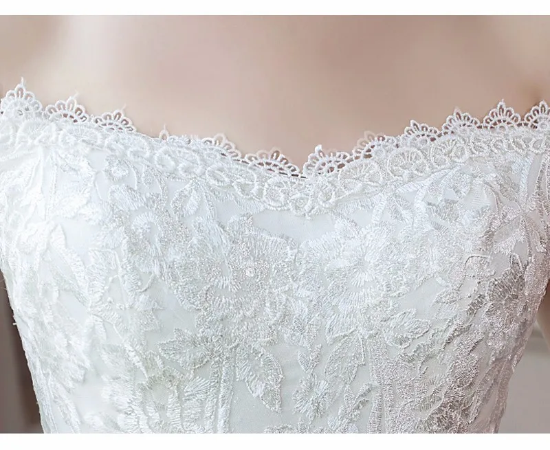Vestido De Noiva Кот короткий рукав Лодка шеи свадебное платье принцессы царский поезд с кружевной аппликацией Бирдаля платья Плюс Размеры