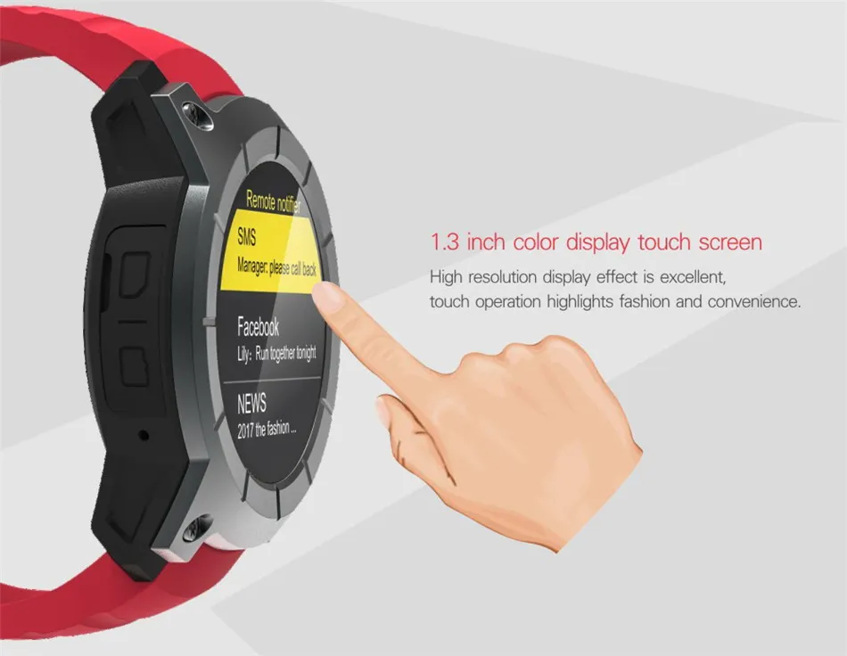 Новые спортивные часы Makibes G05 gps MTK2503 1,3 ''с цветным экраном, умные часы, многофункциональные спортивные умные часы, монитор сердечного ритма, Bluetooth 4,0