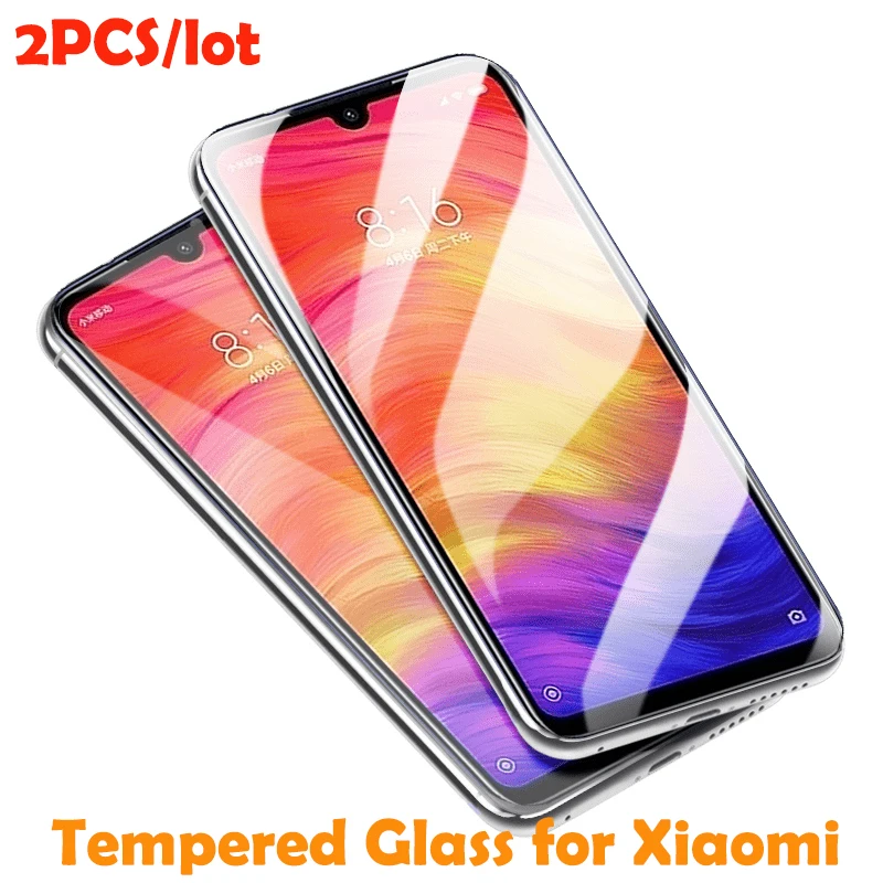 2 шт. закаленное стекло для Xiaomi mi 9 8 pocophone f1 mix 3 A1 защита экрана Redmi Note 7 6 pro 5 защитное