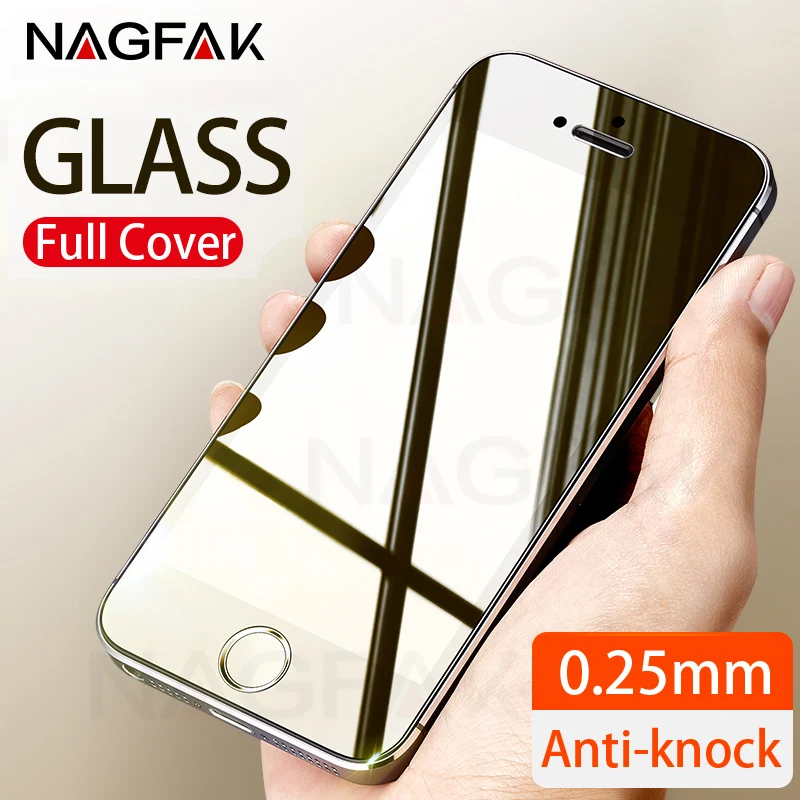 NAGFAK мм 0 25 2.5D Защитное стекло для iPhone 5S 5 SE защита экрана на полное покрытие