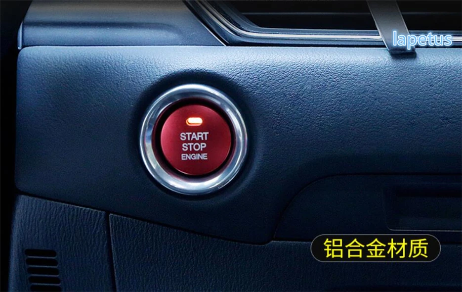 Lapetus Engine Start Stop Circle Keyless System Button Decoration Frame Cover Trim For Mazda 6 Sedan &amp Wagon 2016 2017 | Автомобили и