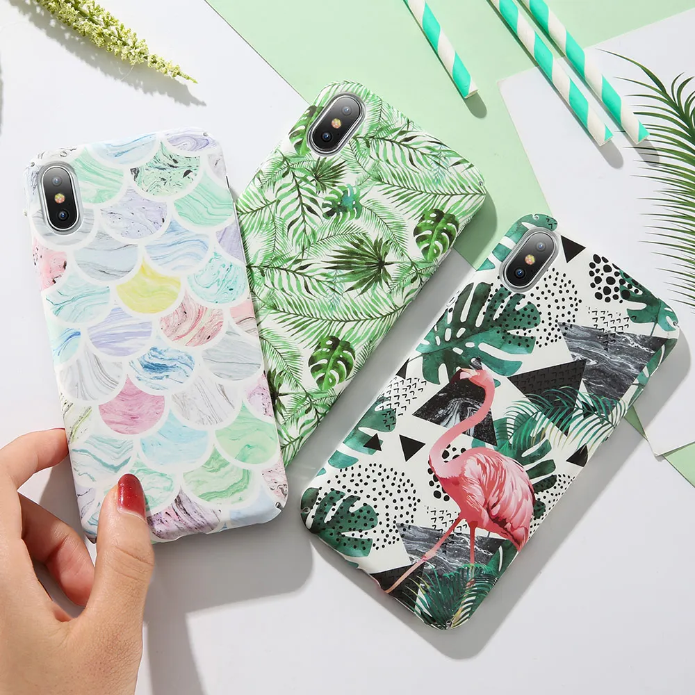 KISSCASE красочным рисунком чехол на айфон 7 плюс Жесткий Чехол xs max xr 8 6 6s задняя