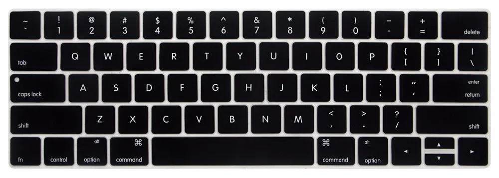 Клавиатура чехол для нового MacBook Pro с сенсорной панелью 1" или 15"(A1989 A1990& A1706 A1707) выпуск гладкий Чехол из силикона
