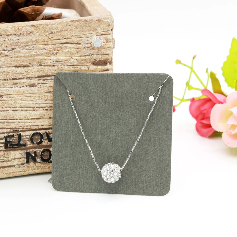 

Necklaces Card Kraft Gray Cardboard Accept Custom Order Customize Your Own Logo Need Add Extra Cost MOQ 100pcs Jewelry Sets