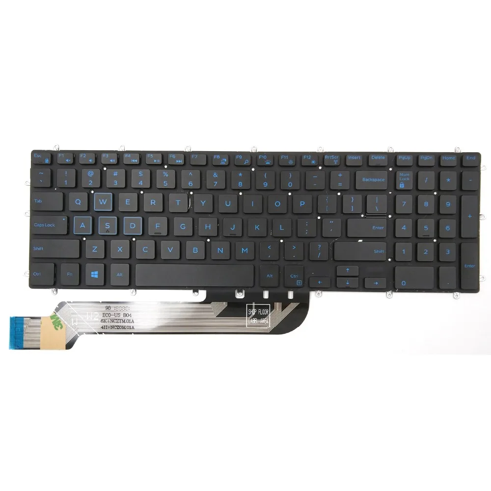 Новая клавиатура для ноутбука Dell G3-3579 3779 G5-5587 Series 15 Gaming с синей подсветкой US |