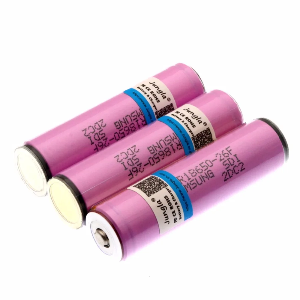 Защищены 18650 аккумулятор для samsung 18650 2600 mah батарея ICR18650 26F M ионно-литиевая аккумуляторная с PCB