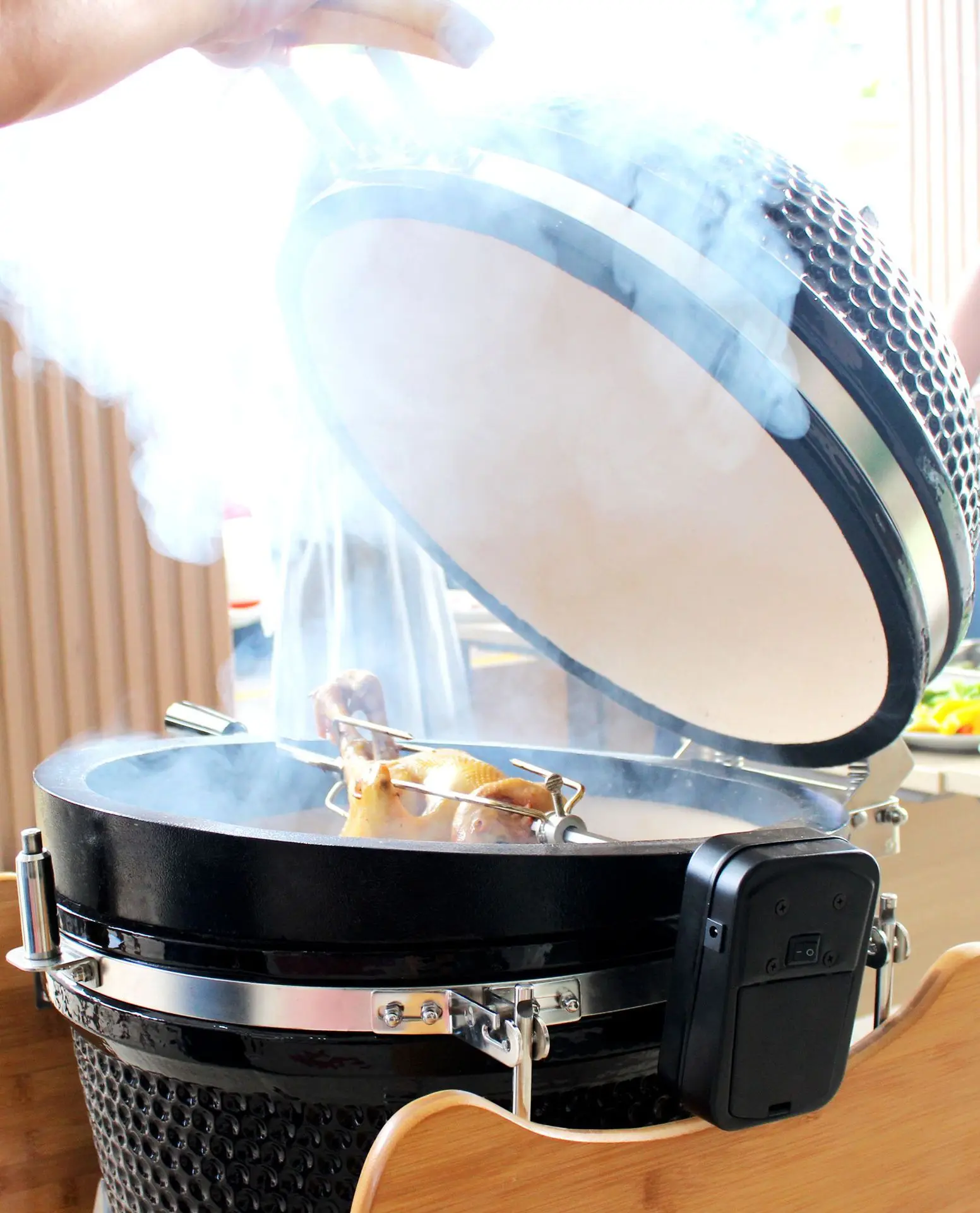 Kamado гриль жареная курица вилка поворотный | Дом и сад