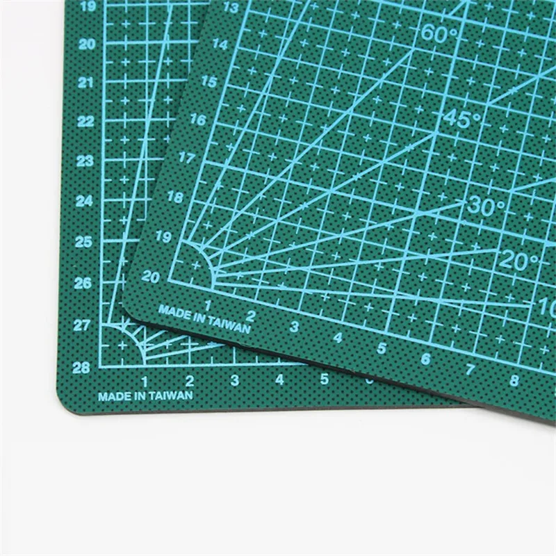 A4 A3 ПВХ коврик для резки зеленая шкала Pad DIY Лоскутные инструменты резьбы по