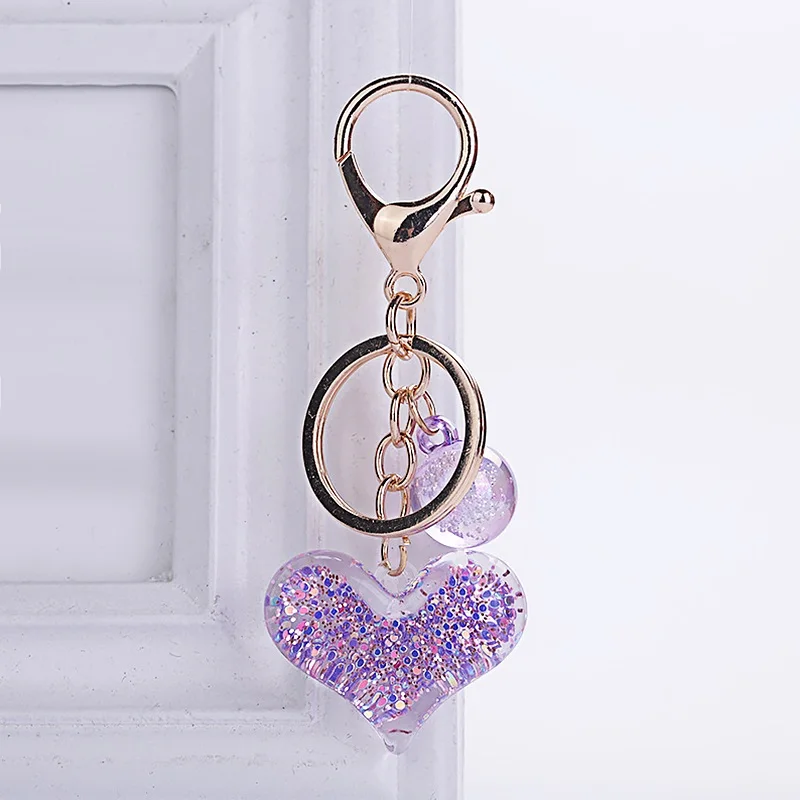 Lover металлический брелок для машины девушка креативный подарок прозрачное