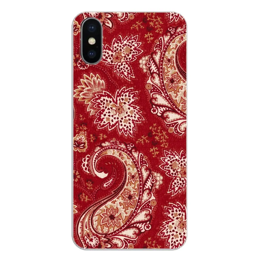 Silicone Shell Cover Paisley Flower Mandala Henna Pattern Hippie For Xiaomi Redmi 4X S2 3S Note 3 4 5 6 6A Por Pocophone F1 Mi |