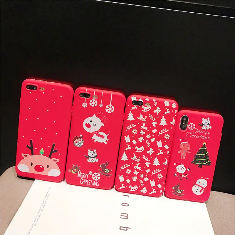 KISSCASE Christmas Phone Case For iPhone 7 8 6S 6 Plus X XS Max XR Cases 2019 New Year Gift Cover 5S SE 5 |
