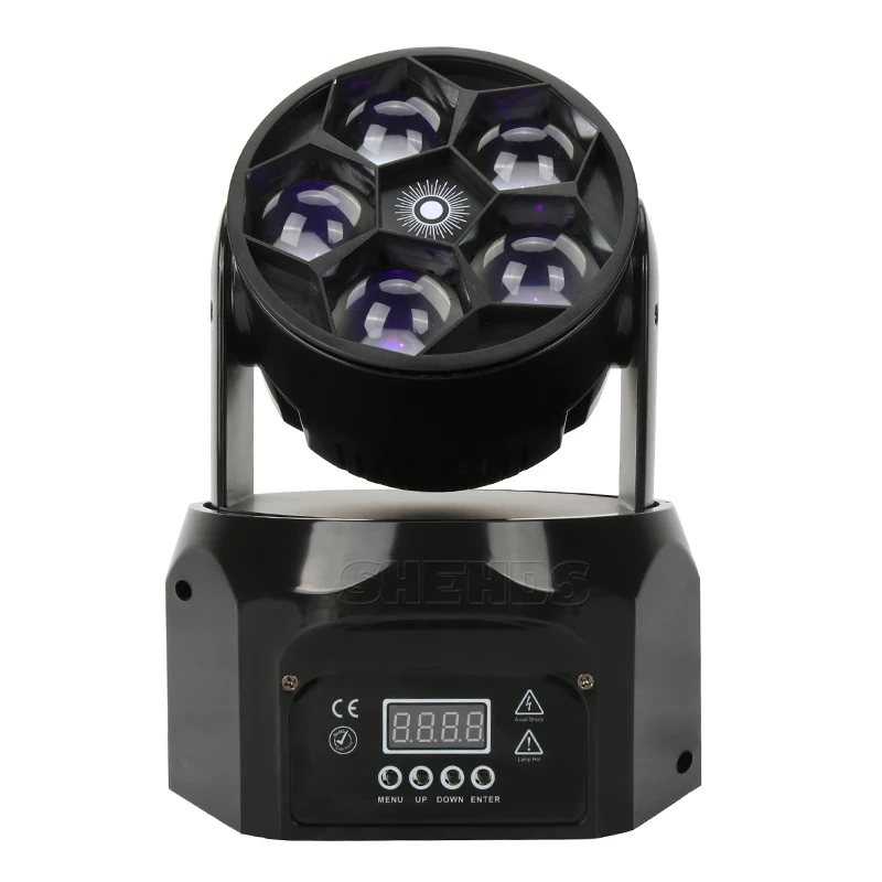 Светодиодный луч+ мыть шесть глаза пчел 6x15 Вт RGBW DMX512 сценический эффект Освещение хорошо для дискотеки DJ вечерние KTV танцевальный пол клубов и свадьбы